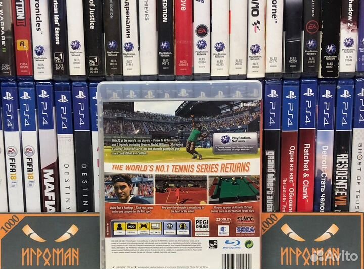 Игры PS3 Virtua Tennis 2009