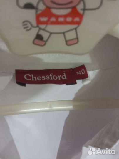 Белая школьная рубашка для девочки