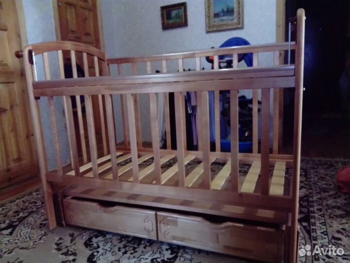 Детская кроватка Фея и матрац на кокосовой стружке