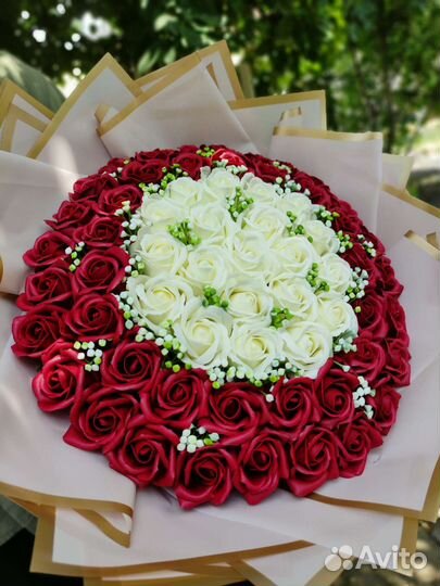 Букеты из мыльных роз