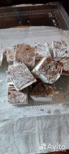 Маршмеллоу кубики (зефир), безе