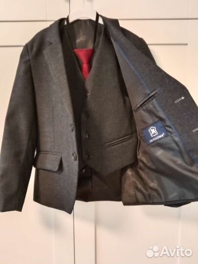 Костюм-тройка Серый 116-122