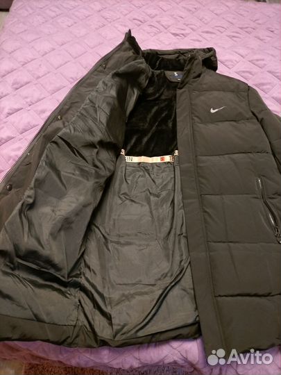 Пуховик зимний мужской удлиненный