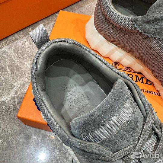 Кроссовки мужские текстиль замша Hermes H 39-45
