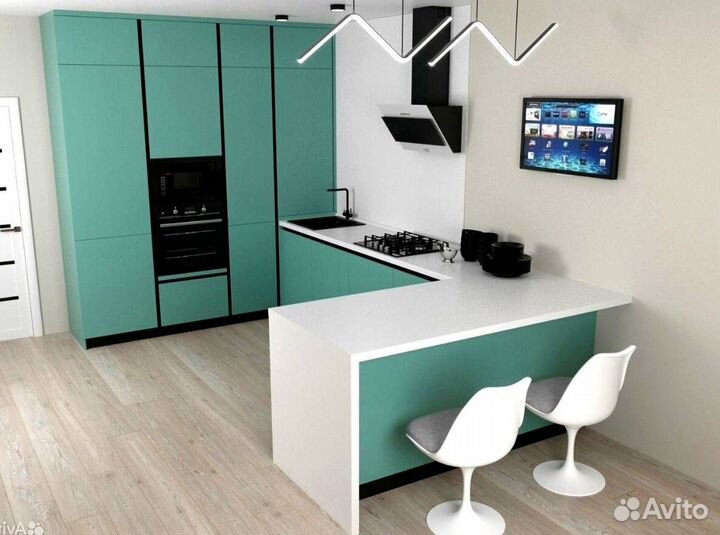 Кухня в потолок на заказ