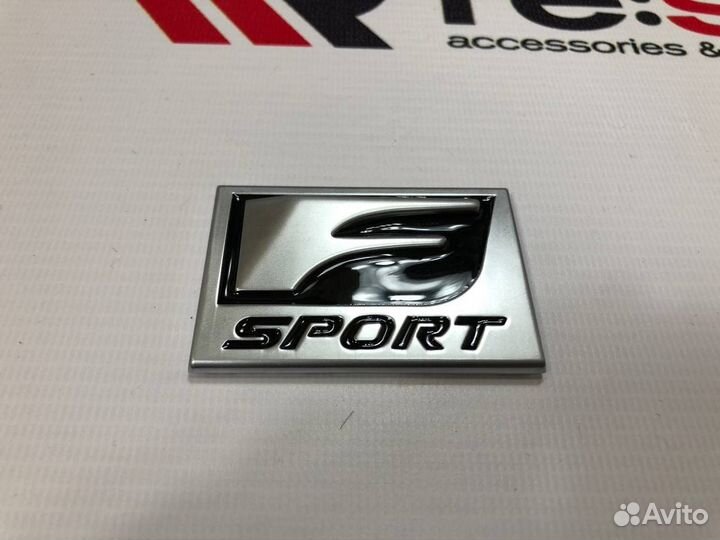 Эмблема Lexus F-Sport Короткая с надписью