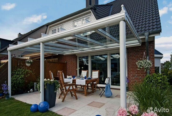 Козырек из стекла