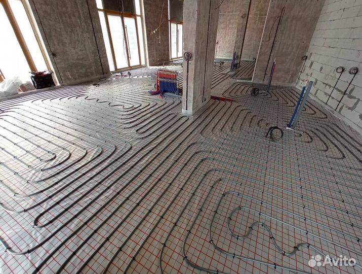 Водяной тёплый пол, монтаж без посредников/наценок