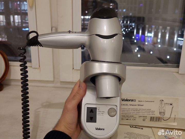 Фен настенный Valera excel Shaver Silver