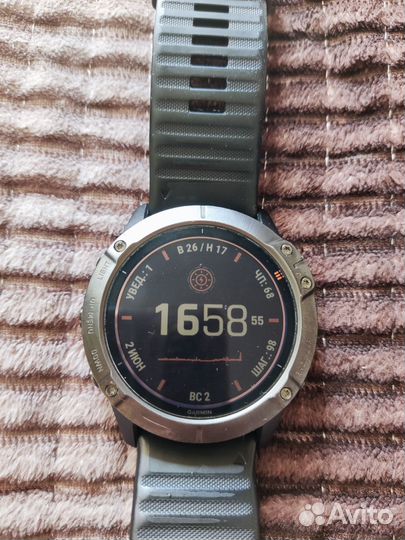 Часы Garmin fenix 6x pro solar titanium