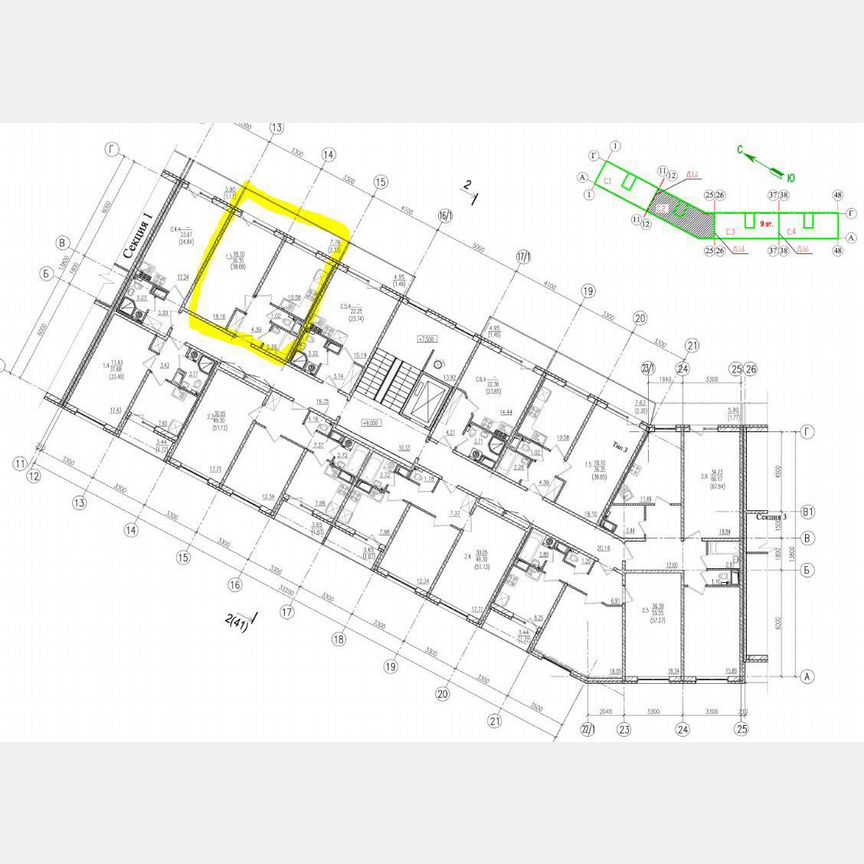 1-к. квартира, 38,7 м², 4/9 эт.