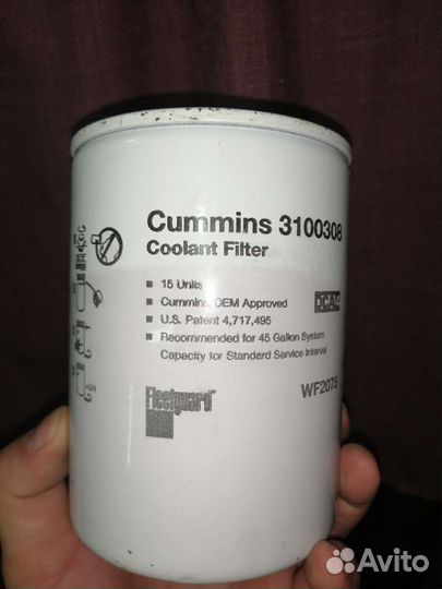 Фильтр антифриза cummins