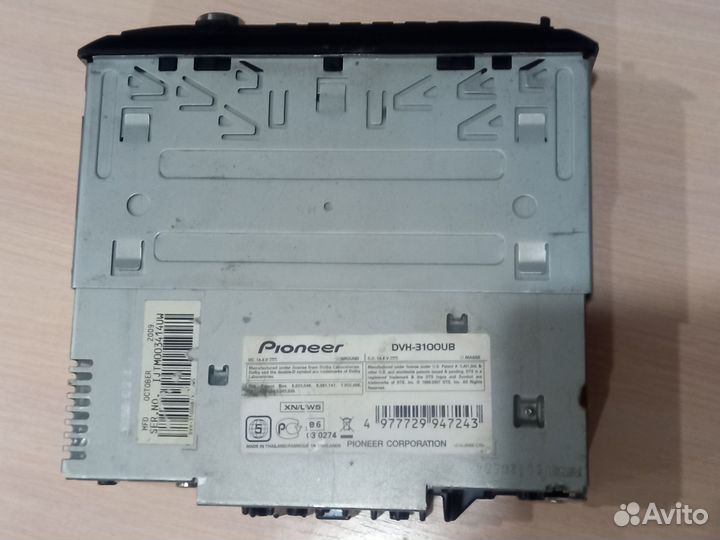 Автомагнитола Pioneer DVH-3100UB