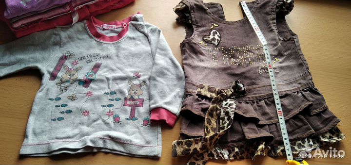 Вещи на девочку 9-12 месяцев