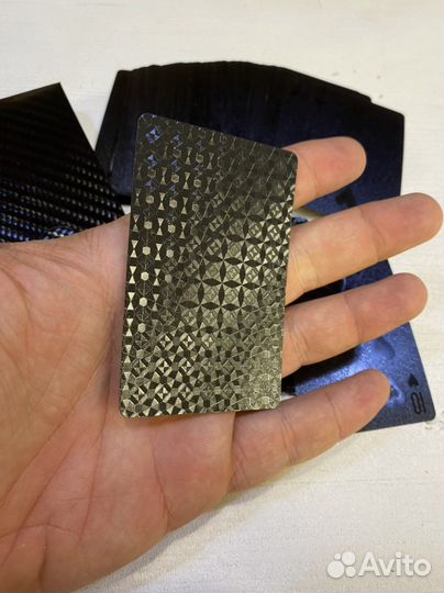 Черные пластиковые карты 54 шт (новые)