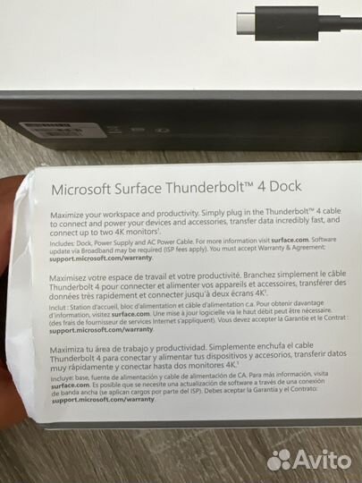 Microsoft Surface Dock 4 Thunderbolt новые