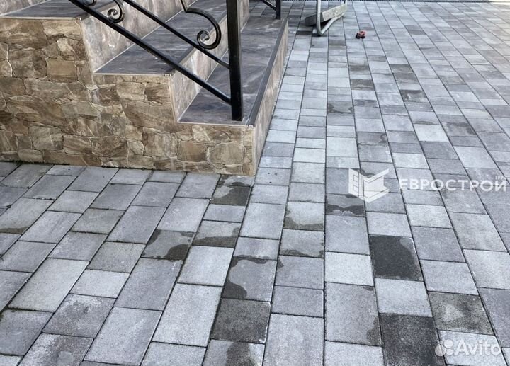 Тротуарная плитка, брусчатка, бордюры