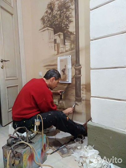 Роспись стен, арт объектов