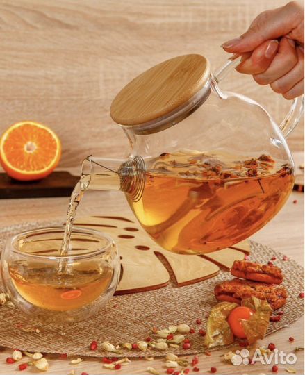 Чайник заварочный стеклянный