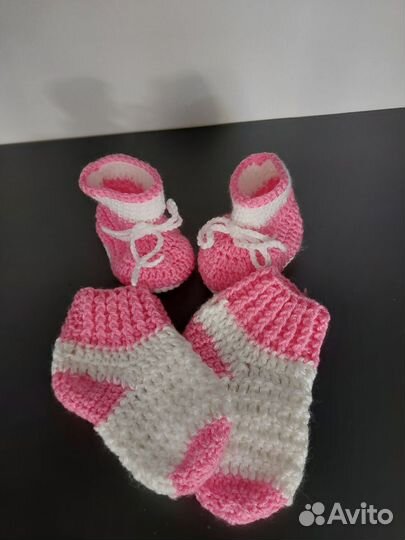 Пинетки детские вязаные