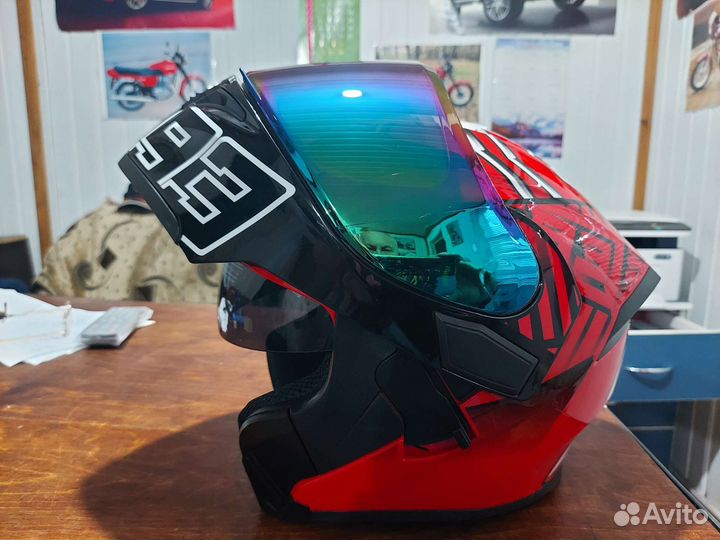 Мотошлем,модуляр, М,xxxl,57-66см