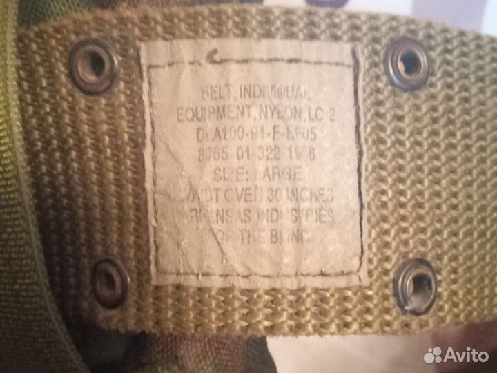 Тактический ремень US army вудланд с навеской