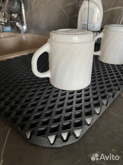 Коврик для кухни, коврик для посуды, Черный