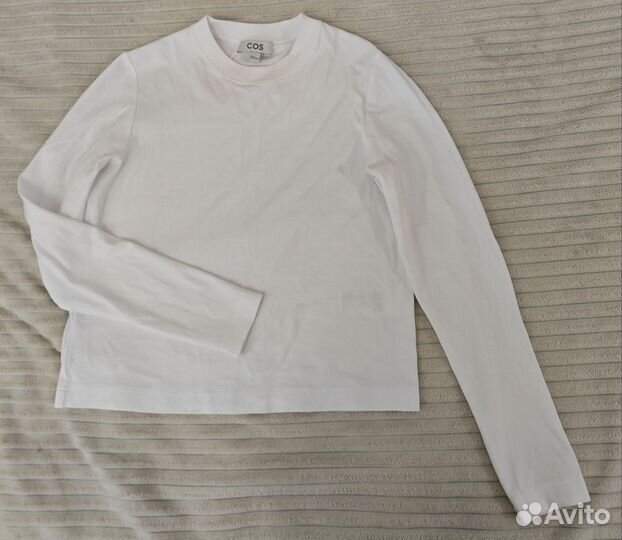Cos лонгслив белый