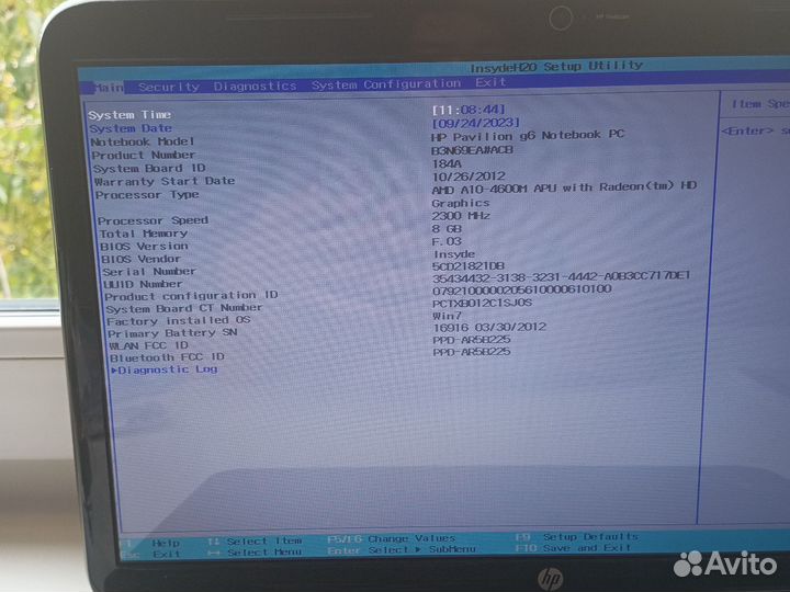 Ноутбук hp pavilion g6 Notebook pc B3N69EA#ABC