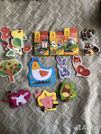 Детские пазлы, игры и развивающие карточки