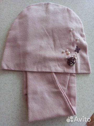 Комплект шапка и снуд(на 5-7 лет)