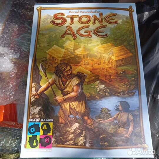 Новая настольная игра Stone age, в пленке