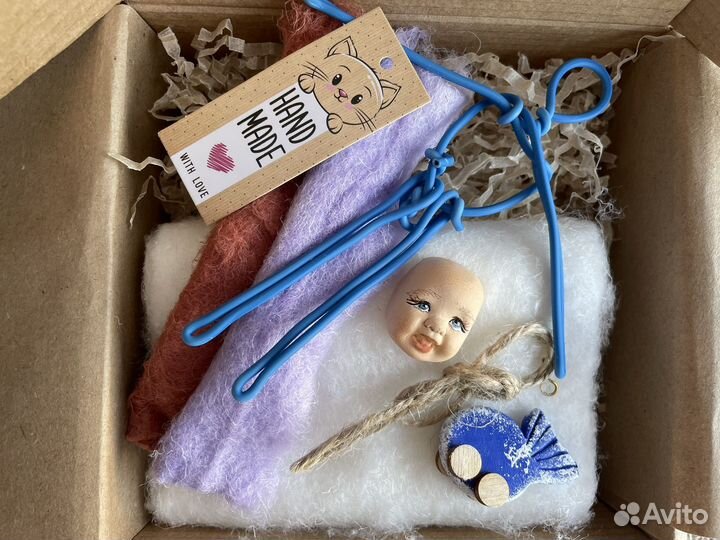 Ватная игрушка. Набор с цветной ватой« Я сама«