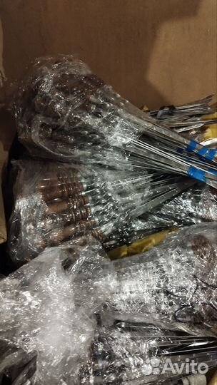 Шампуры для шашлыка с деревянной ручкой