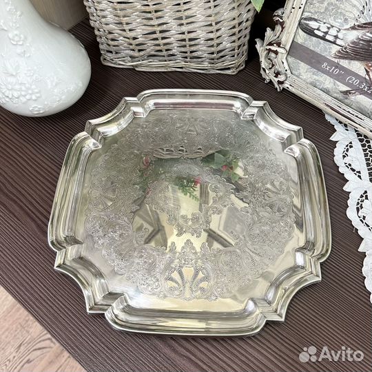 Поднос. Серебрение. Англия