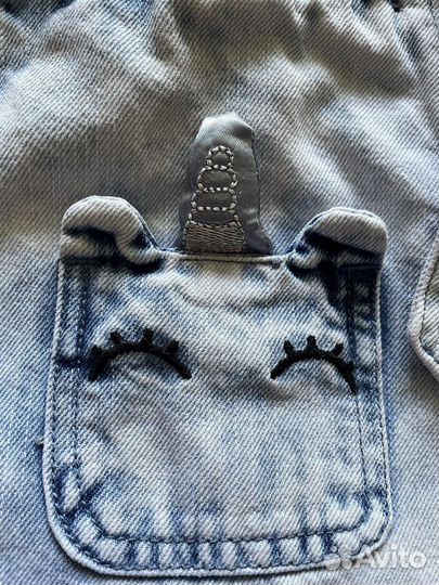 Джинсовый комбинезон для девочки