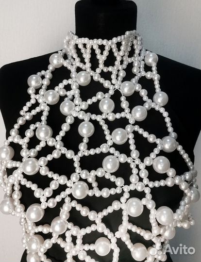 Бодичейн из жемчуга