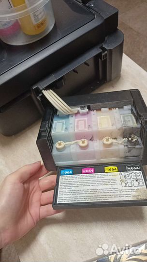 Мфу принтер цветной epson l456