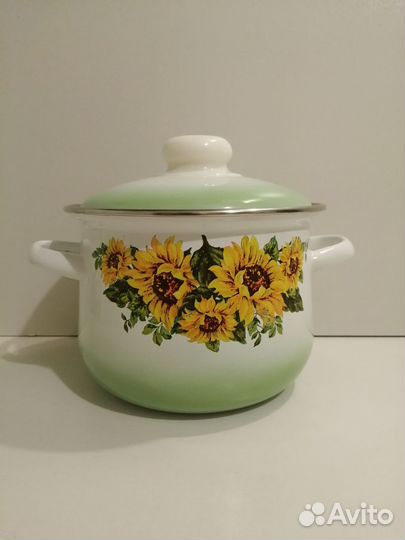 Кастрюля эмалированная 2л