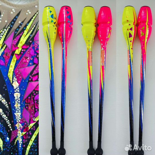 Обмотка булав, обруча для гимнастики