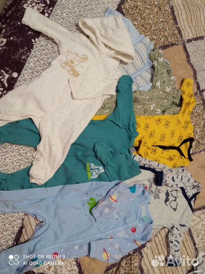 Детская одежда для мальчиков 56-62 пакетом