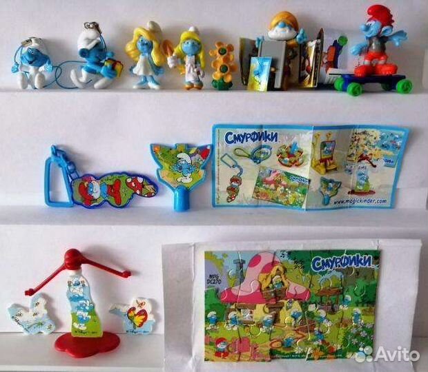 Киндер сюрприз и не киндер. Смурфики