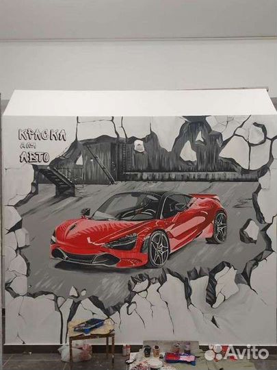 Роспись на стенах, рисунки, декор, живопись