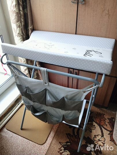 Пеленальный столик Polini Kids Бегемотик