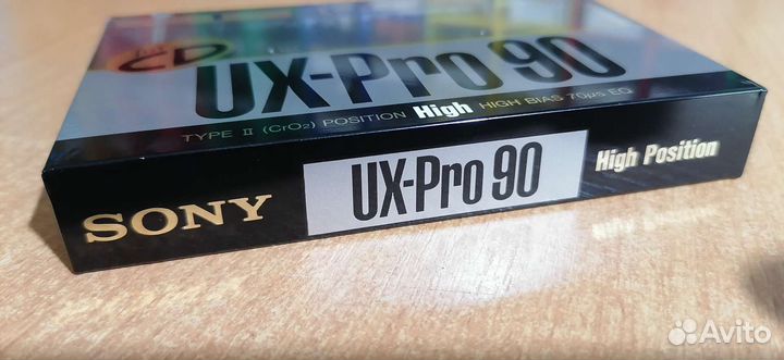 Аудиокассета sony UX-PRO 90 B 1989