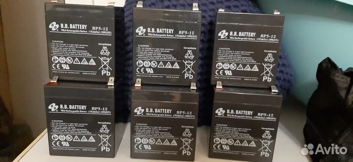 Аккумулятор для ибп 12v 5Ah