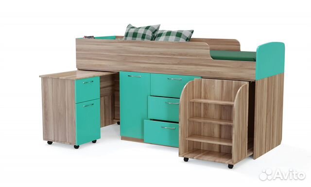 Детская кровать чердак низкий