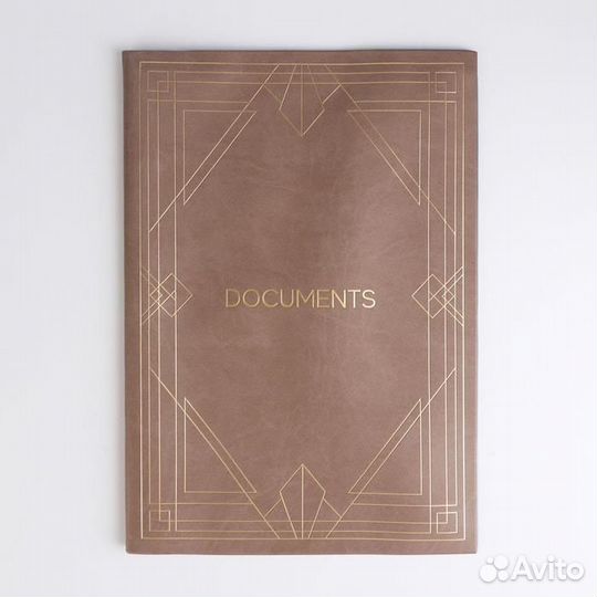 Папка для документов А4, 8 файлов, кожзам