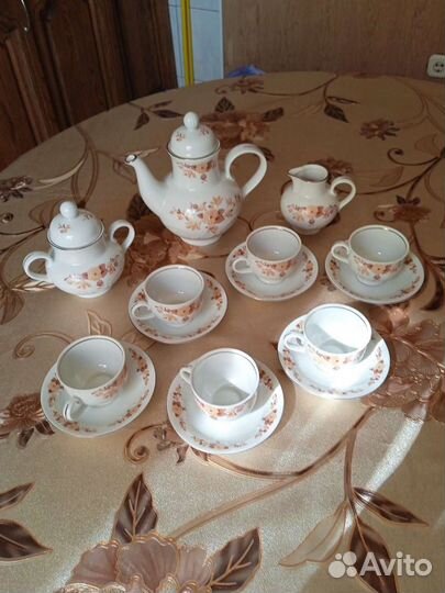 Сервиз кофейный фарфоровый пр-во гдр новый