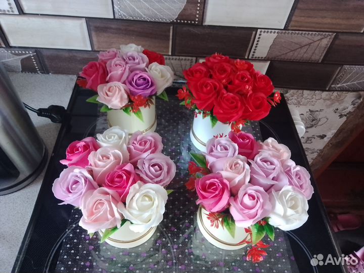 Букет цветов из мыла